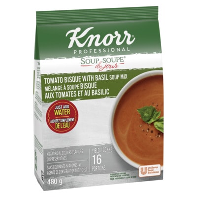 Knorr® Soup Du Jour Bisque aux Tomates et Basilic 4 x 480 gr - 